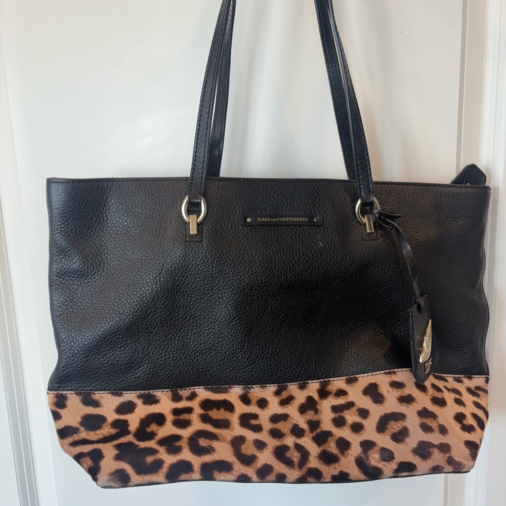 Diane von Furstenberg Black Tote